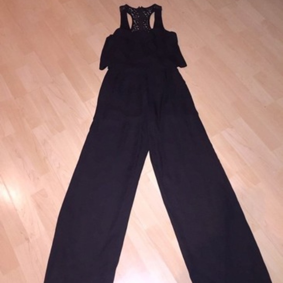 Flying Tomato BLK/GLD Jealous Lace Jumpsuit - Picture 2 of 5
